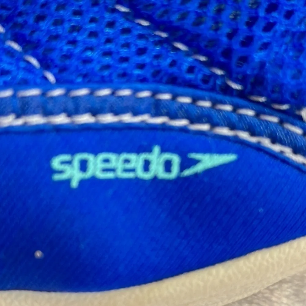 Speedo Water Shoes Boys Blue Hook & Loop Mesh Scuba Fishing Size 11/12 XL